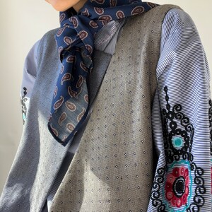 Pure silk tie scarf image 9