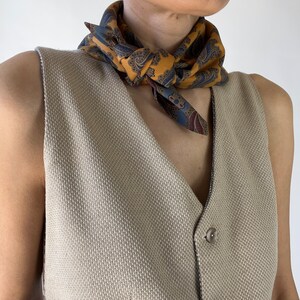 Pure silk tie scarf image 5