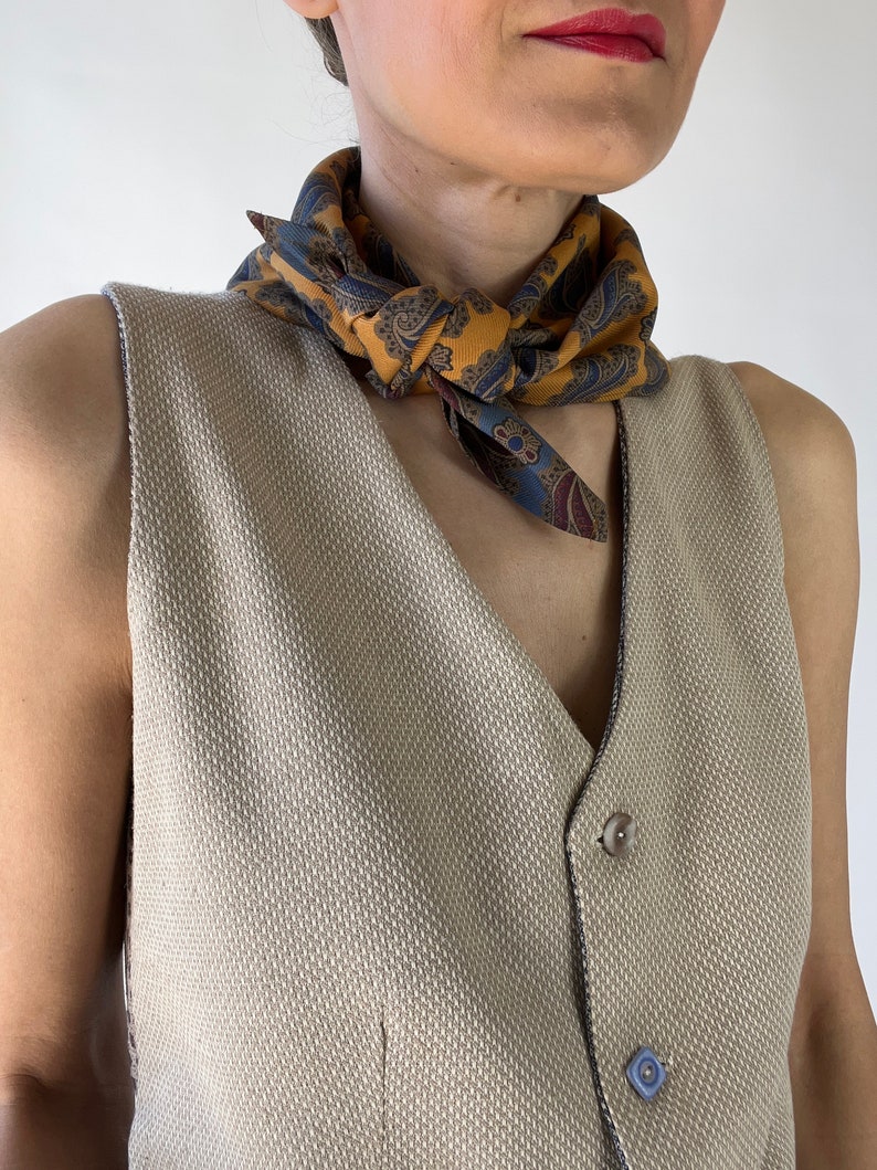 Pure silk tie scarf image 5