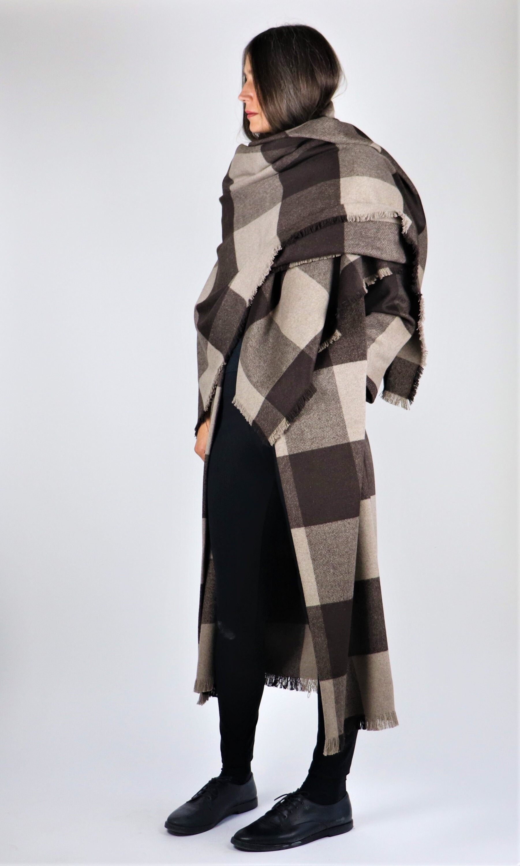 Scarf Cashmere Scarf TABACCO Long Soft Shawls Wrap for Women or Men by AMO ACCESSORI Scarf Cashmere Scarf TABACCO Long Soft Shawls Wrap for Women or Men by AMO ACCESSORI