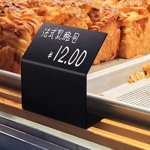 Soporte de etiqueta de metal borrable, etiqueta de alimentos, letrero de marca, soporte de nombre comercial, soporte de logotipo, etiqueta de precio, letrero de mostrador, tablero de mensajes, letrero de precio
