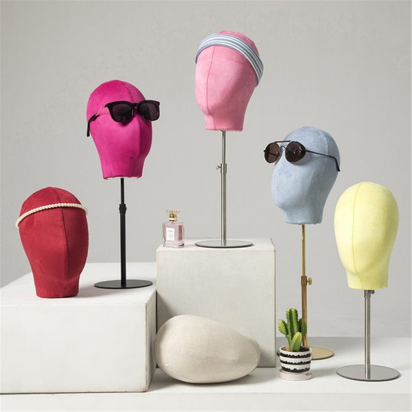 Mannequin Holder Stand, Adjustable Mannequin Head Stand, Metal Hat Stand, Glass Display Stand, Craft Display, Hat block, Hat holder