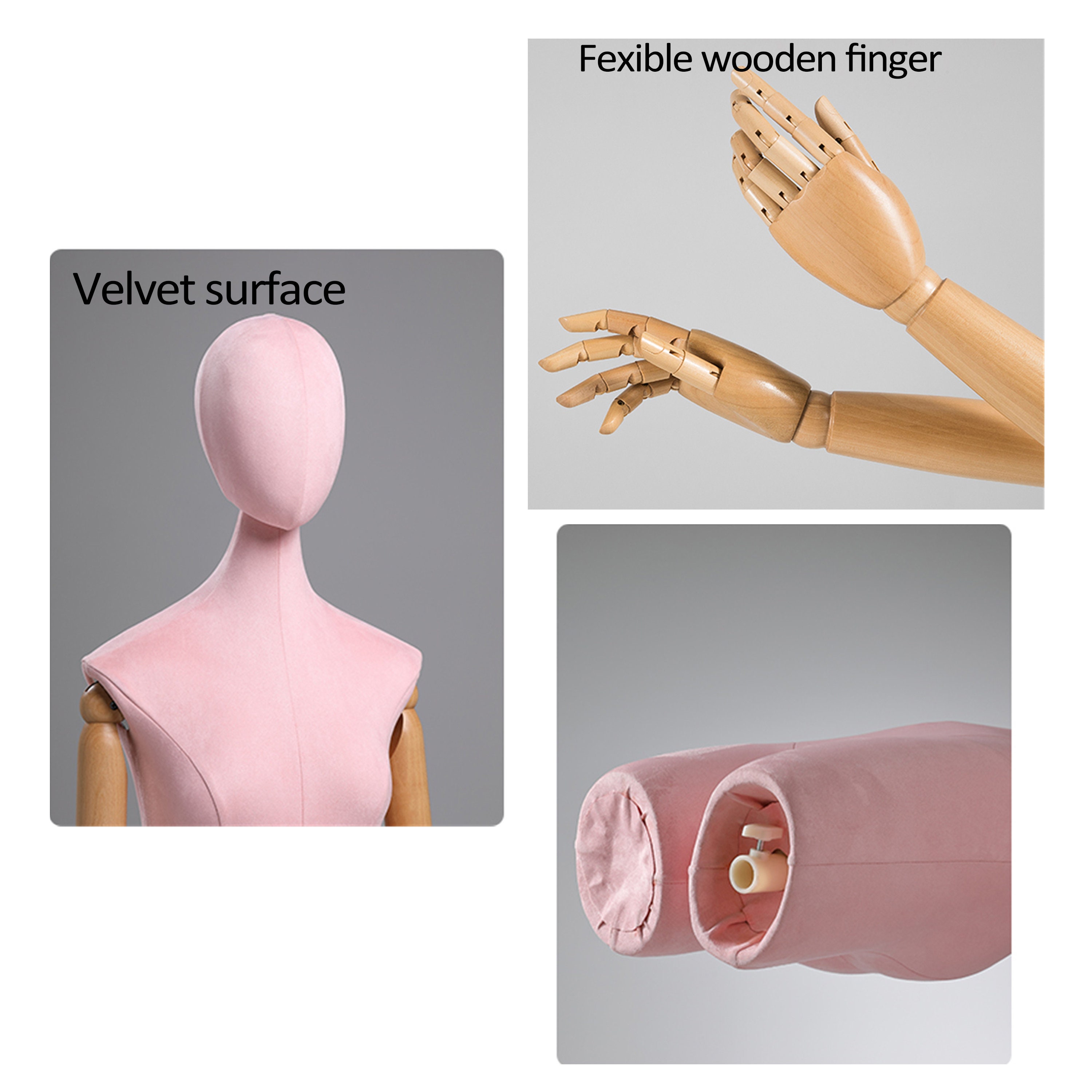 Adjustable Height Female Mannequin Half Body Mannequin with Etsy