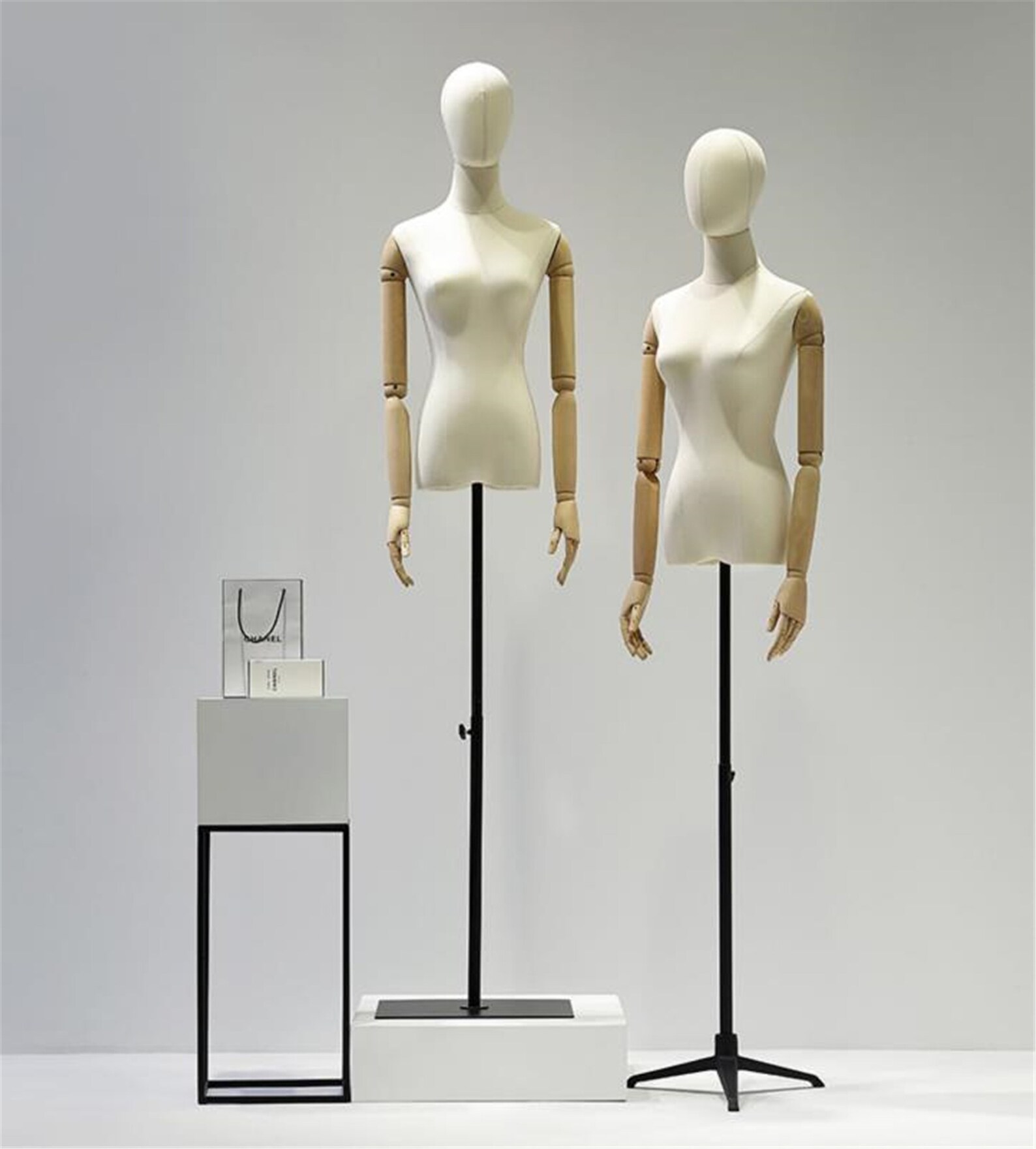 Adjustable Height Female Mannequin Half Body Mannequin With Etsy