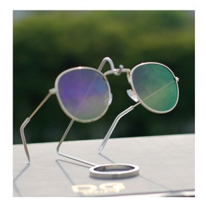 Organizador de lentes de sol, soporte de pared para gafas de sol, soporte  de madera para gafas de sol, estante de exhibición de gafas, 9 bucles para