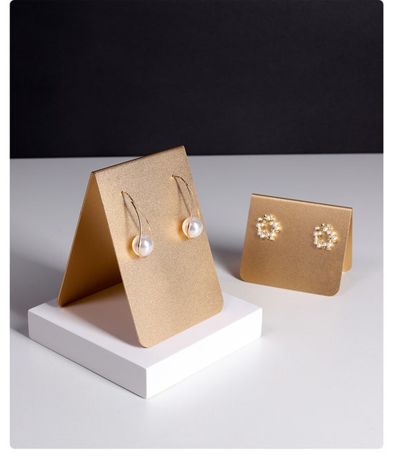 Gold on sale earring display