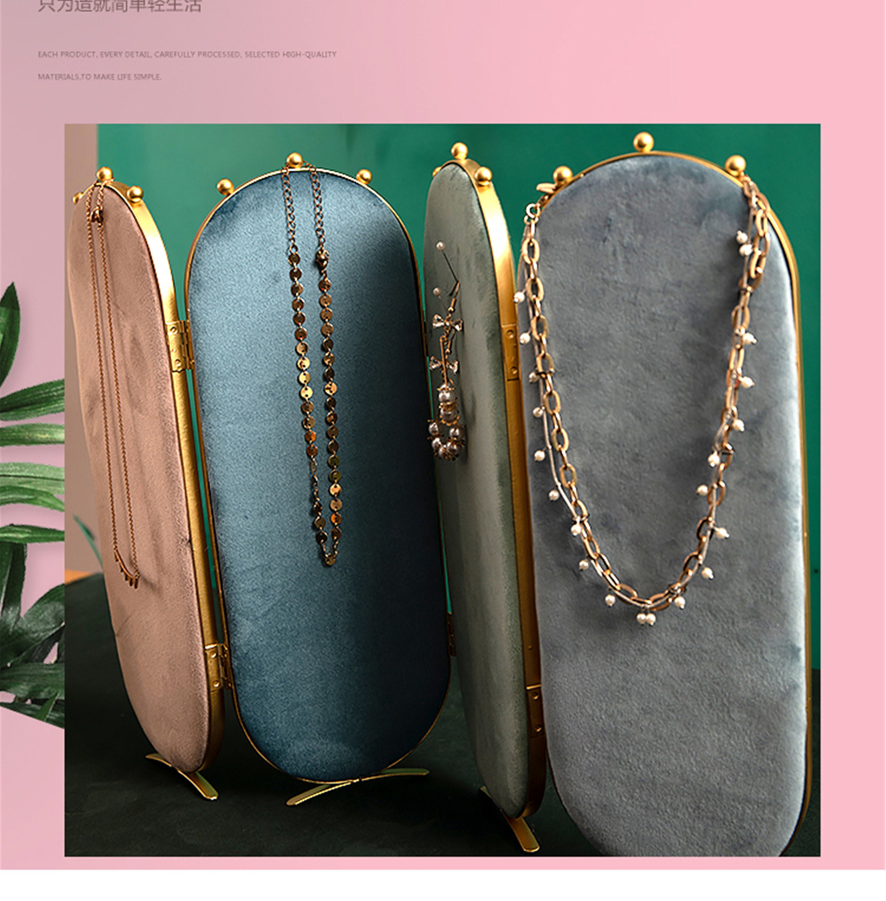 Retro Jewelry Display Velvet Jewelry display Necklace Etsy