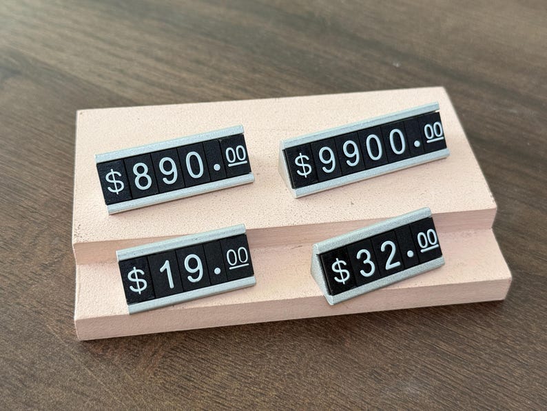 Adjustable Price Tag: Retail Shop Counter Stand - Etsy