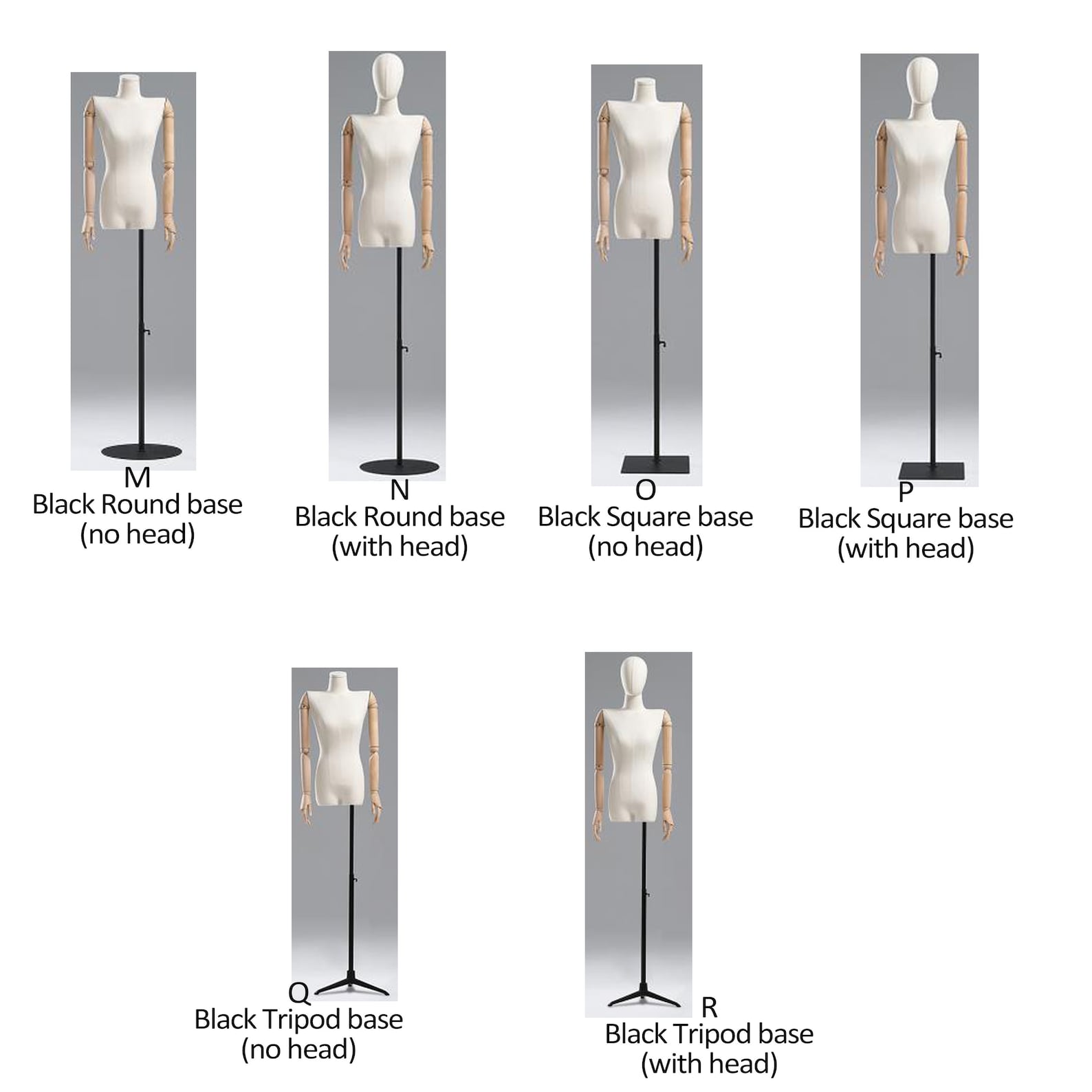 Adjustable Height Female Mannequin Half Body Mannequin With Etsy