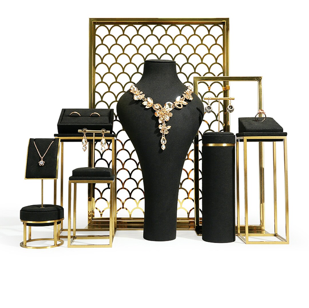 Metal Jewelry Display, Jewelry Display Set, Jewelry Organizer, Jewelry Display Set, Necklace