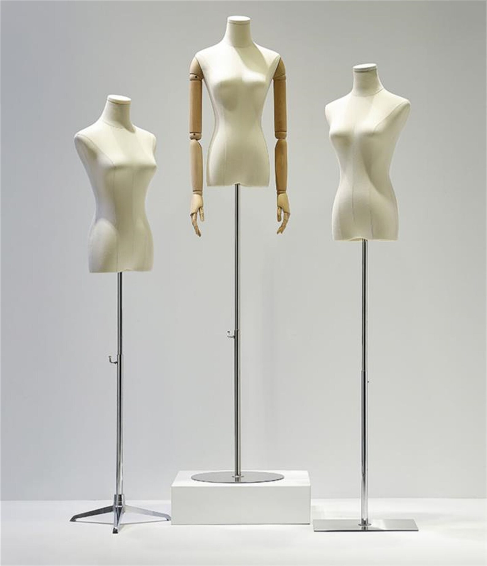 Adjustable Height Female Mannequin Half Body Mannequin with Etsy