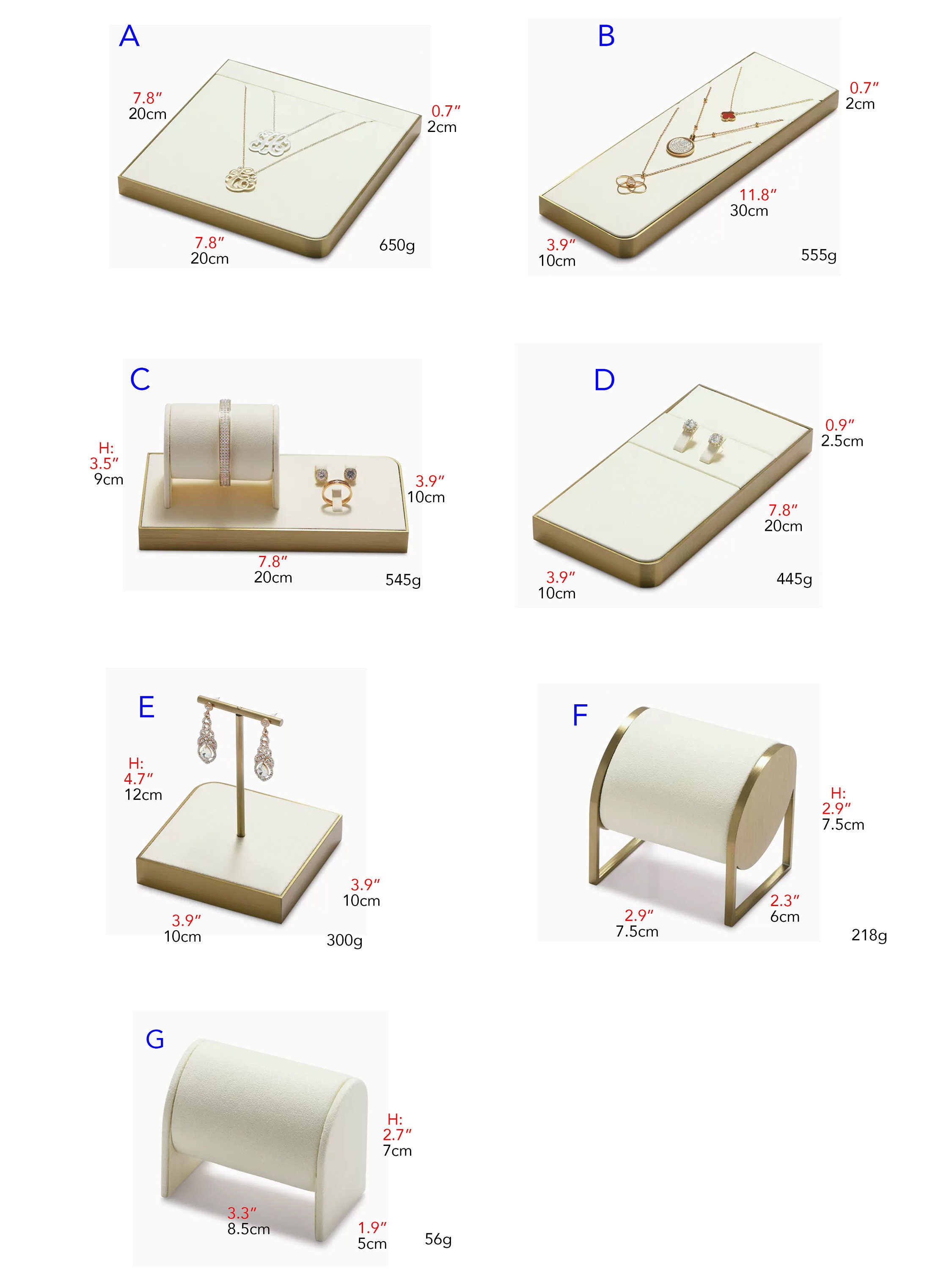 Metal Jewelry Display Set Metal Jewelry Display Necklace Etsy