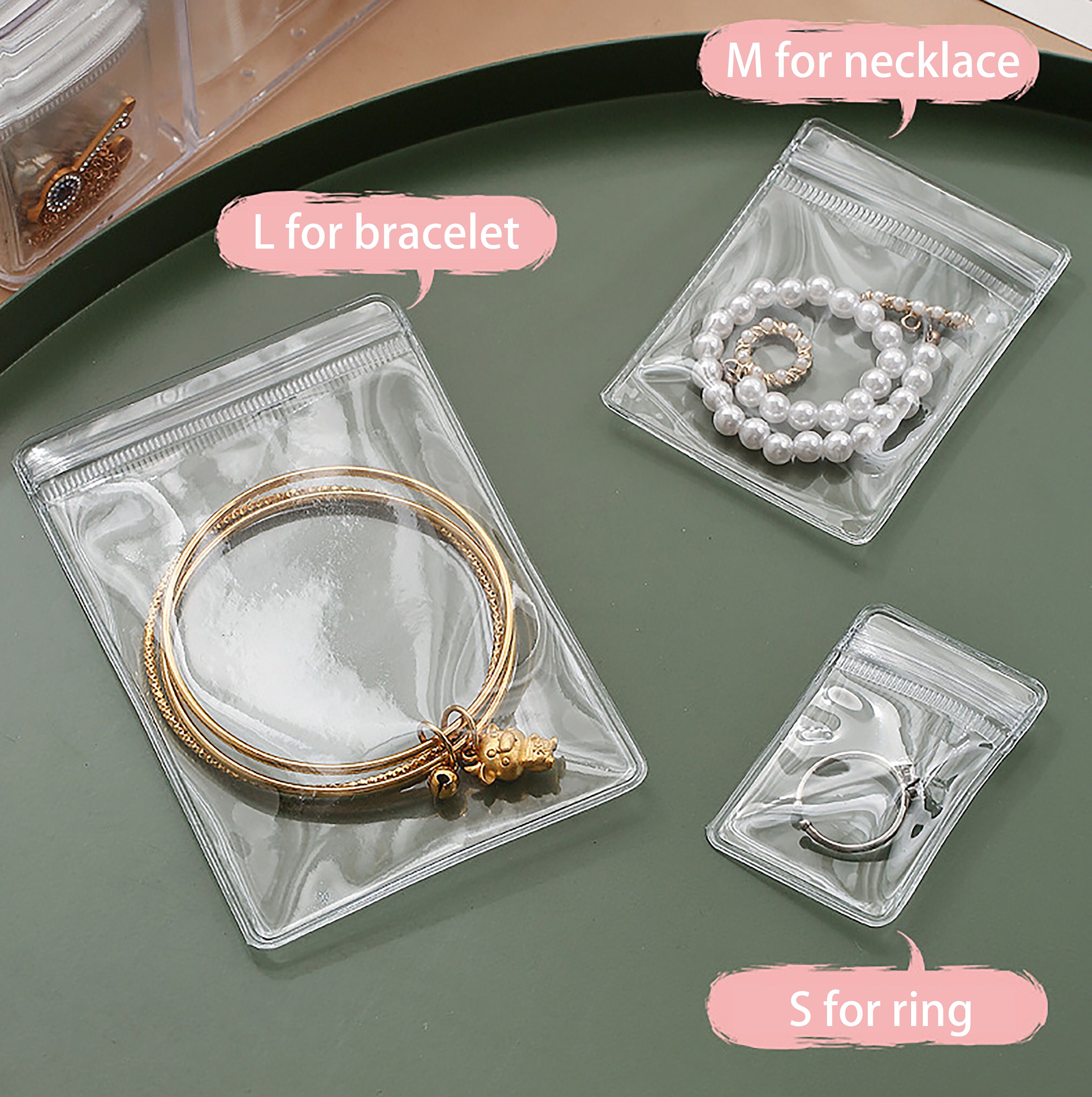 Clear Jewelry Bag Self Seal Plastic Pack Zipper Lock Bags Etsy