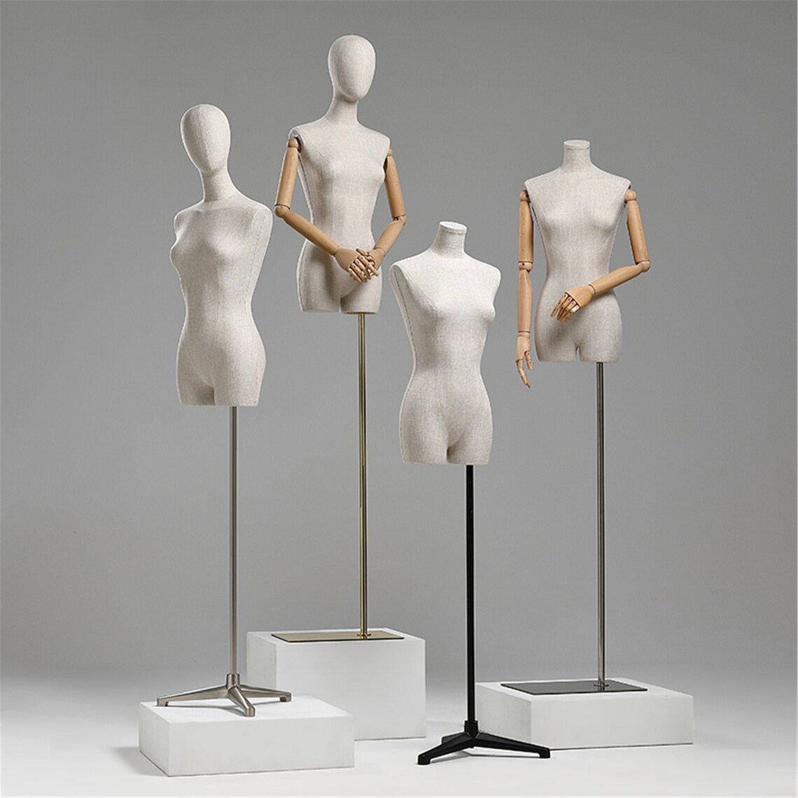 Adjustable Height Female Mannequin Half Body Mannequin with Etsy