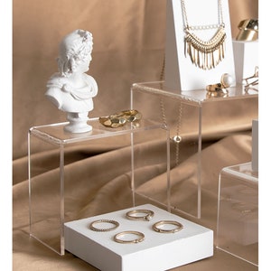 Clear Acrylic Jewelry Display Set, Acrylic Jewelry Stand, Jewelry ...