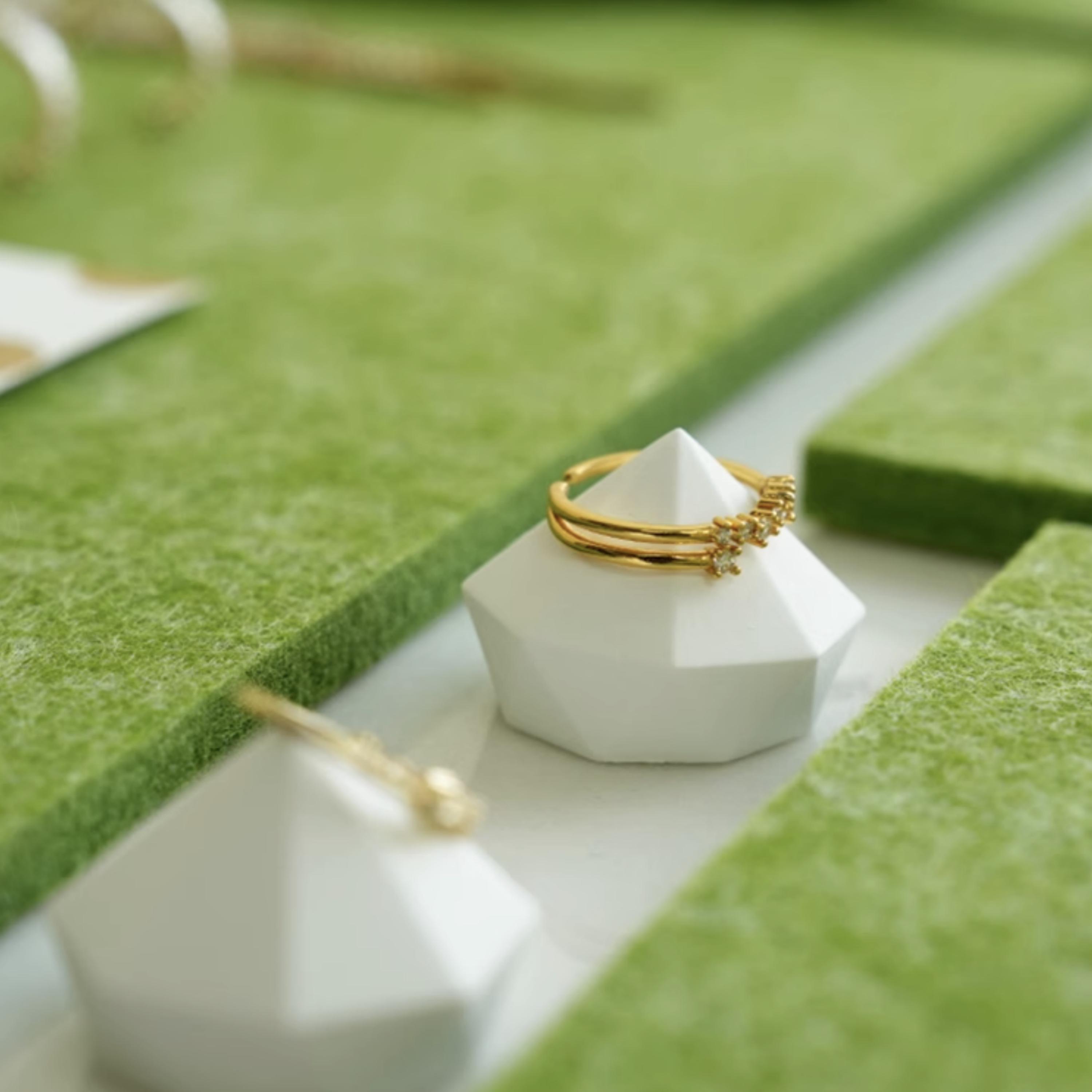 Green Felt Jewelry Display Rack: Store Counter Organizer - Etsy