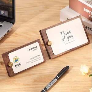 Suporte de marca, porta-cartões de visita, etiqueta de preço, sinal de marca, etiqueta de preço de madeira, exibição de nome comercial, suporte de balcão, suporte para notas,
