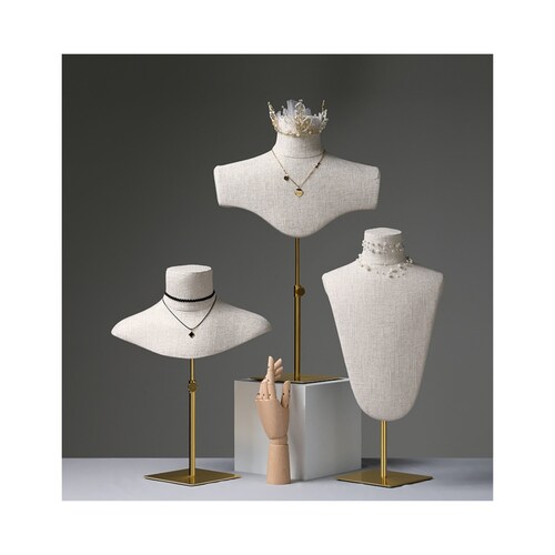 Necklace Holder Mannequin Jewelry Display Velvet Model Etsy