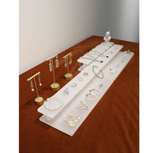 Acrylic Jewelry Display Set: Earring, Ring Organizer