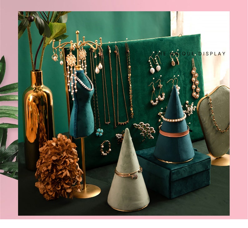 Retro Jewelry Display velvet Jewelry Display Ring Holder Etsy