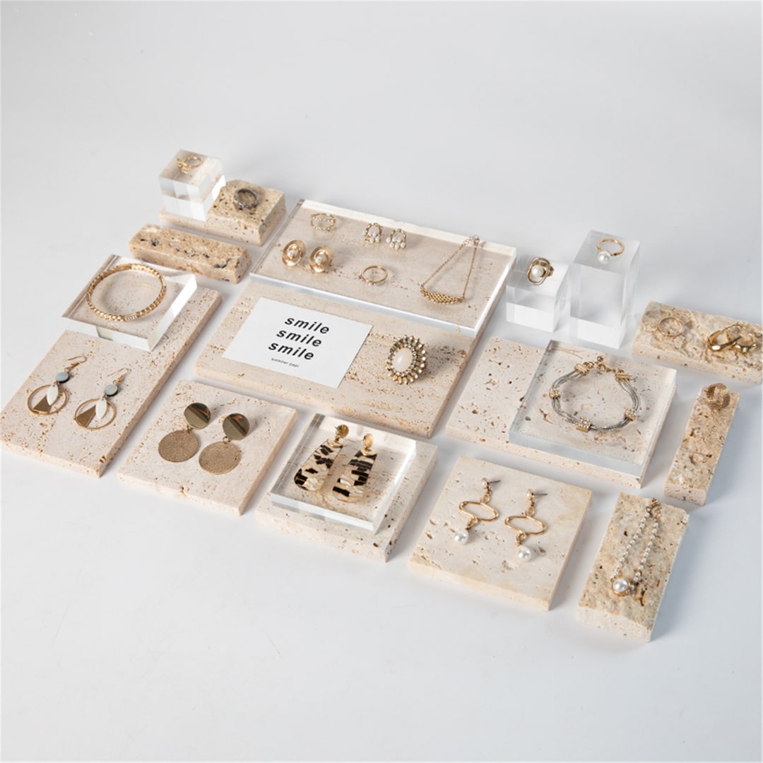 grounds JEWELRY WHITE GRAY × CLEAR EU39 JEWELRY - WHITE GRAY / CLEAR (ホワイトグレー / クリア