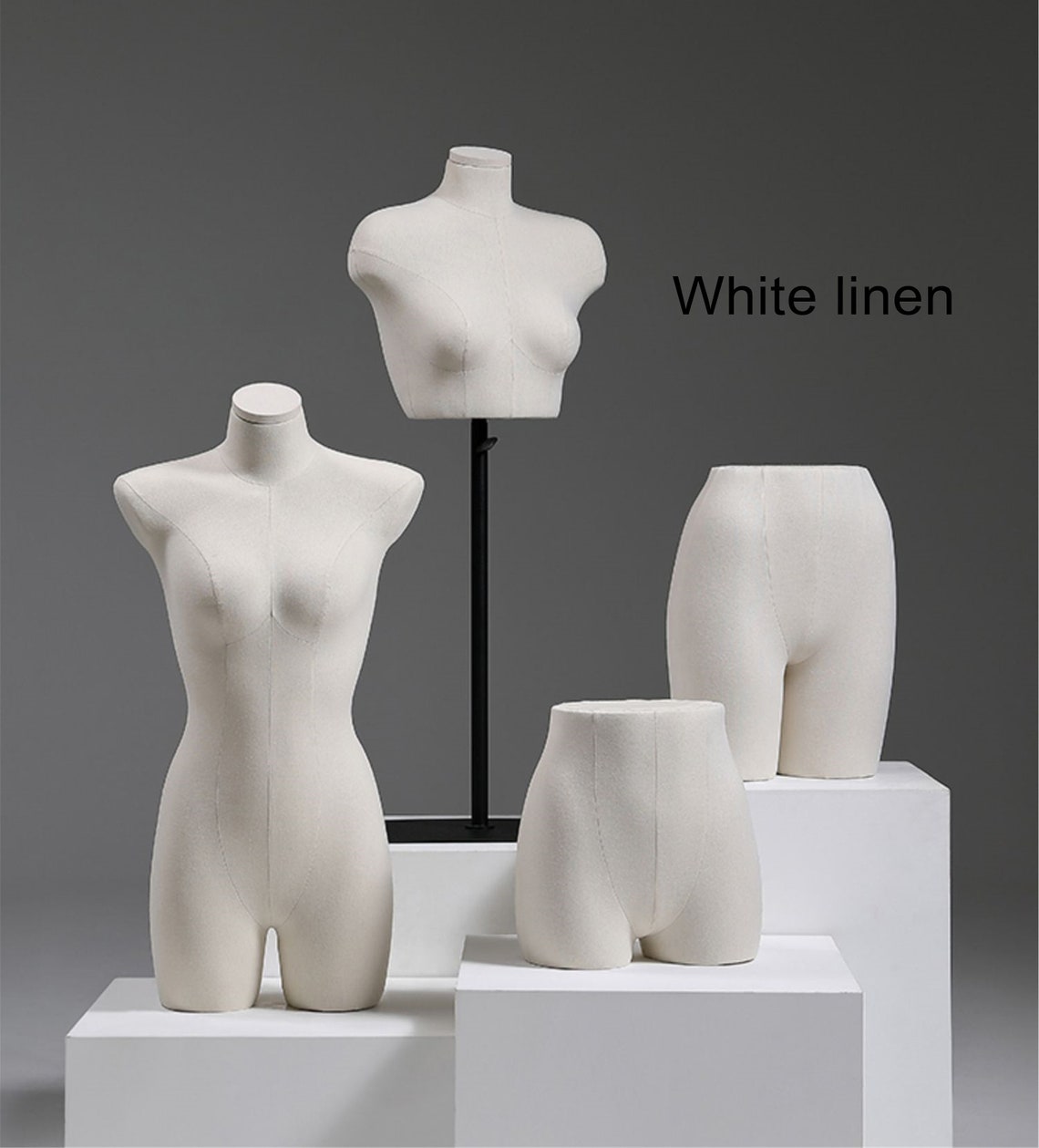 Velvet Female Half Body Mannequin Mannequin with Adjustable Etsy