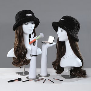 Mannequin Holder Stand, Mannequin Head Stand, Bag Display, Necklace/Earring Display Jewelry Displays for Shows Earring Display Stands,