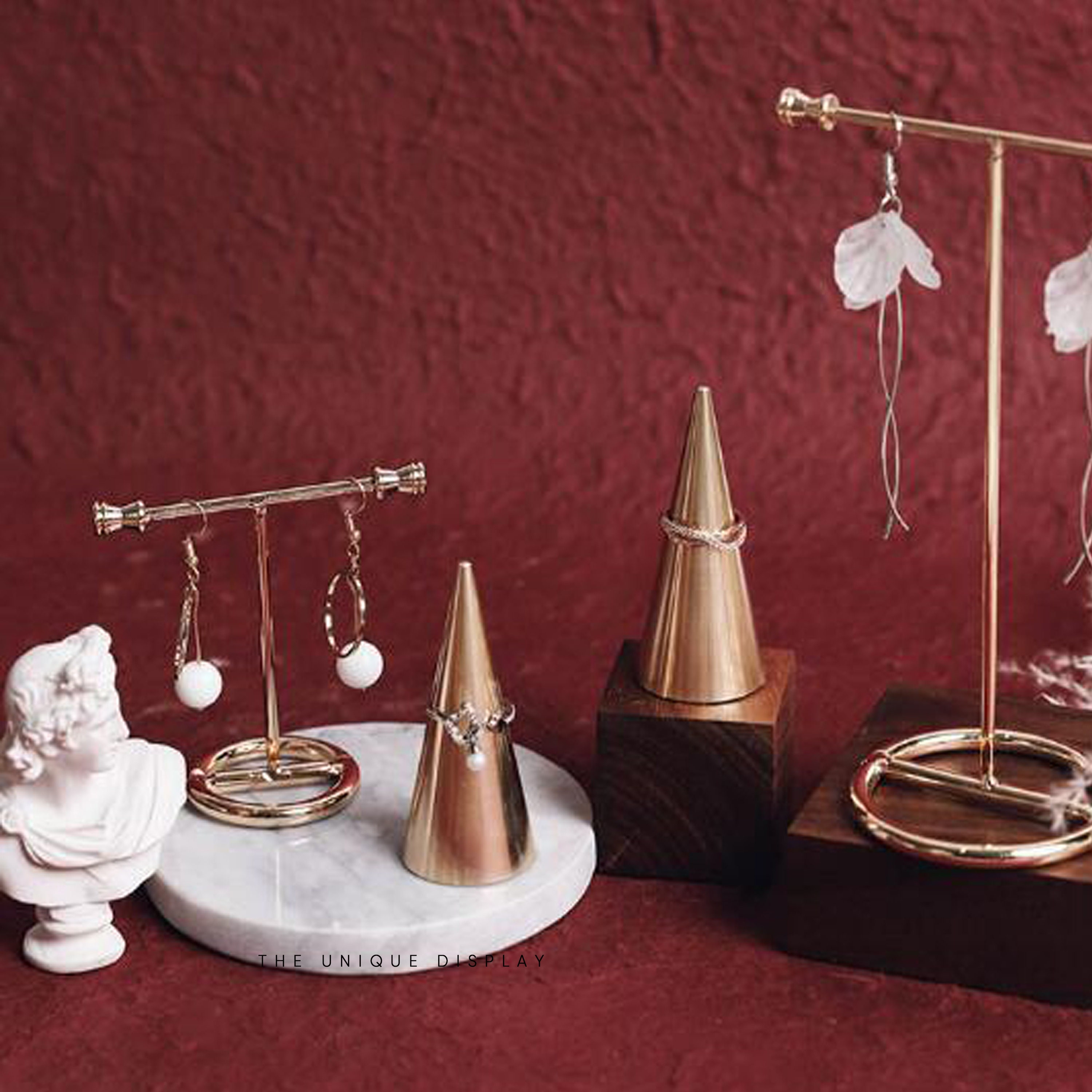 Ring holder brass ring stand brass ring display home decor Etsy