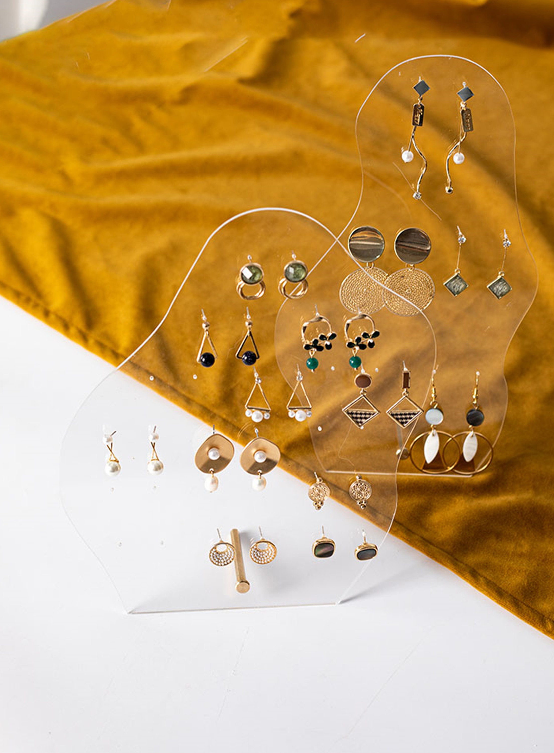 Clear Acrylic Earring Stand Earring Display Holder Jewelry Etsy