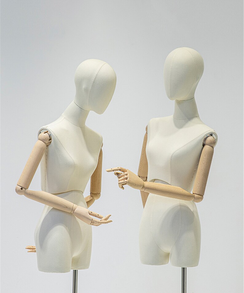 Adjustable Height Female Mannequin Half Body Mannequin With Etsy