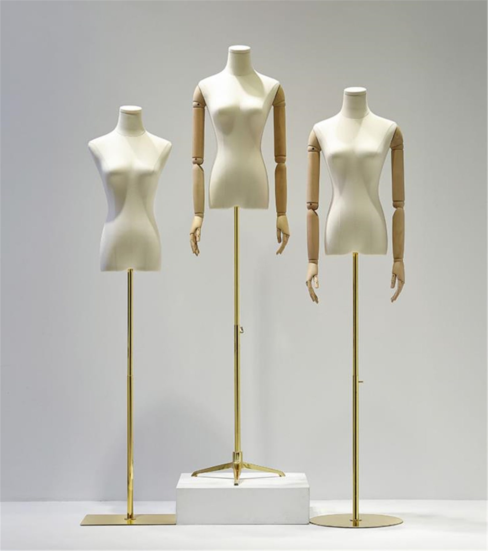 Adjustable Height Female Mannequin Half Body Mannequin With Etsy