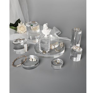Clear Acrylic Jewelry Display Set, Acrylic Jewelry Stand, Jewelry ...