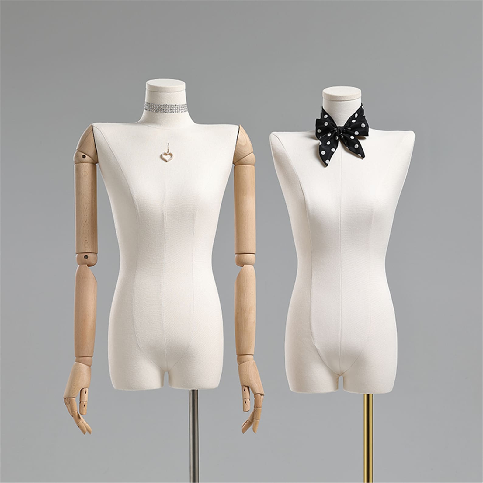 Adjustable Height Female Mannequin Half Body Mannequin With Etsy