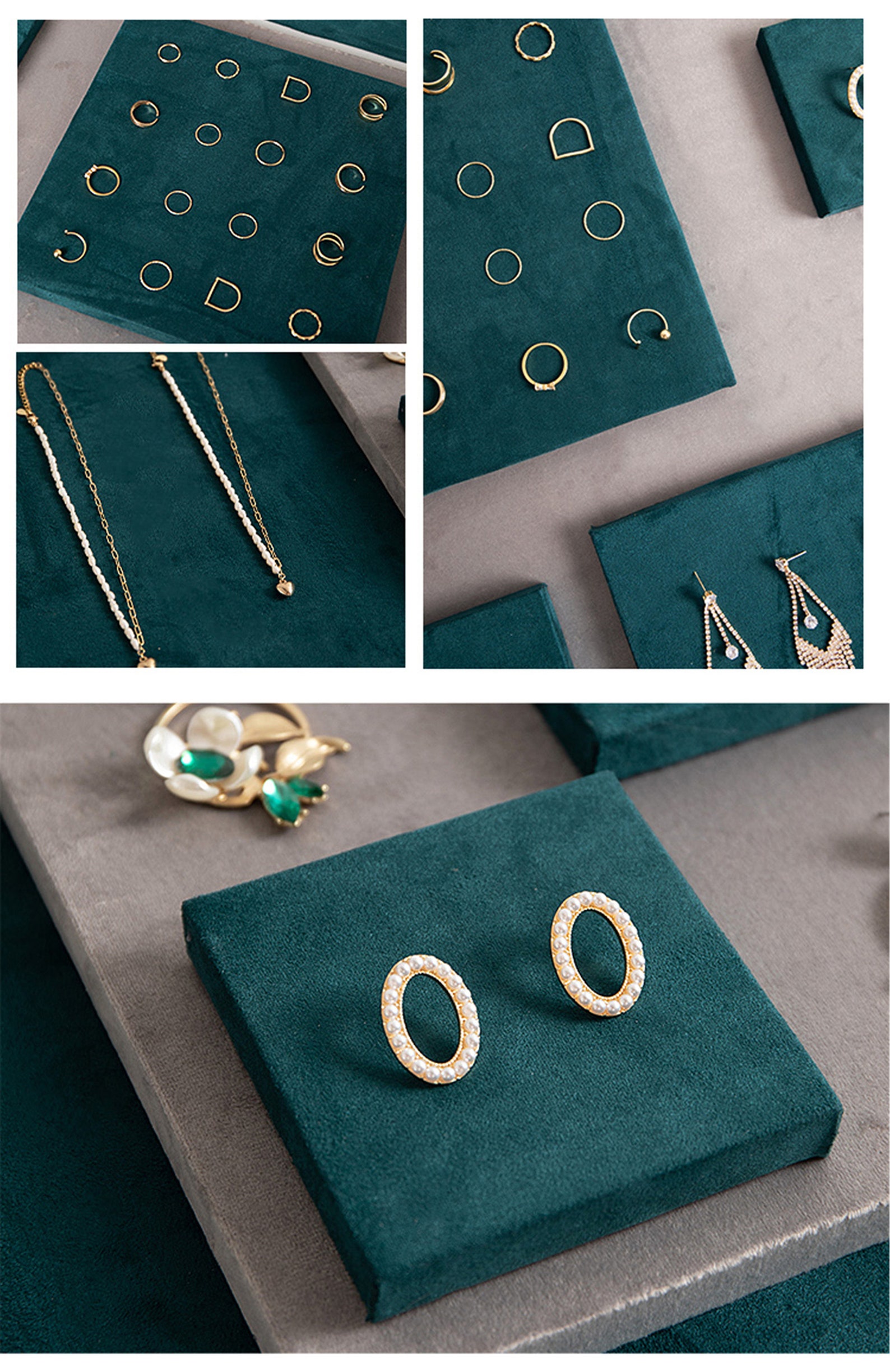 Retro Jewelry Display Velvet Jewelry Display Necklace Etsy