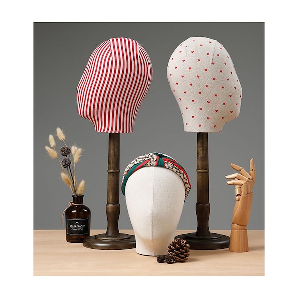 Wooden Mannequin Holder Stand, Mannequin Head Stand, Walnut Hat Stand, Hat Display Stand, Craft display, Hat Block, Hat Holder, KS1123