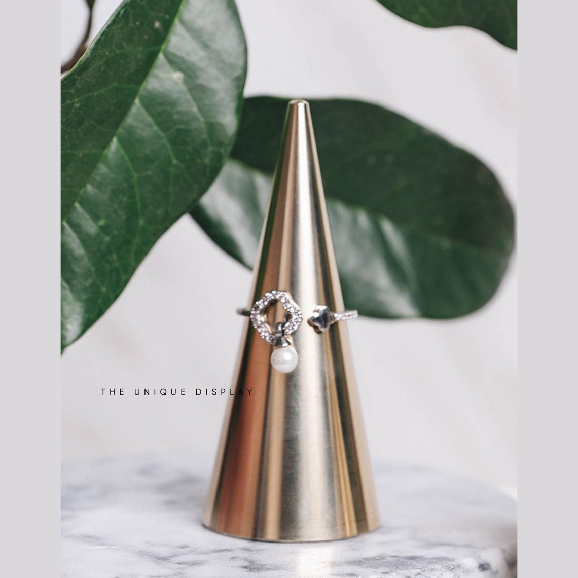 Ring holder brass ring stand brass ring display home decor Etsy