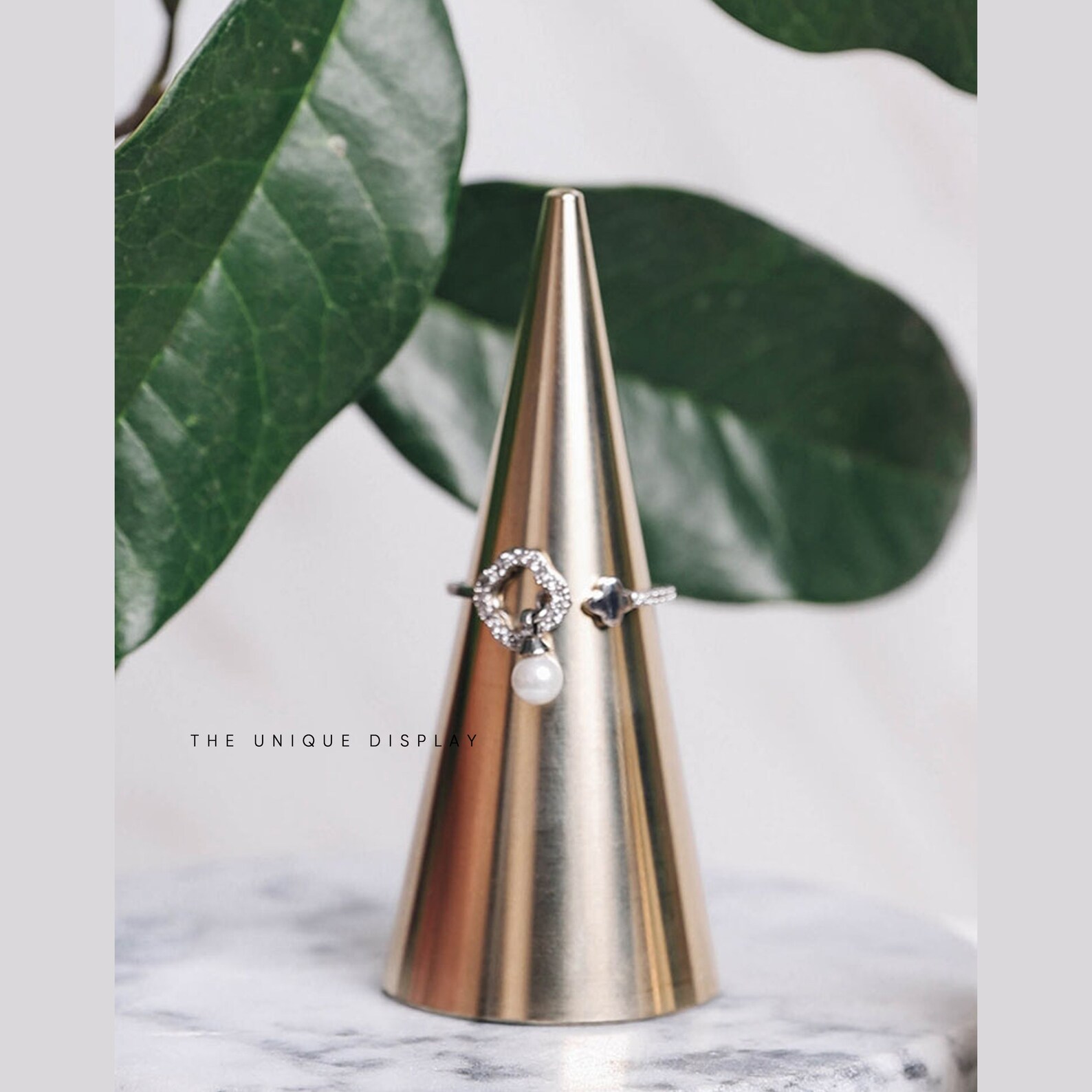 Ring holder brass ring stand brass ring display home decor Etsy