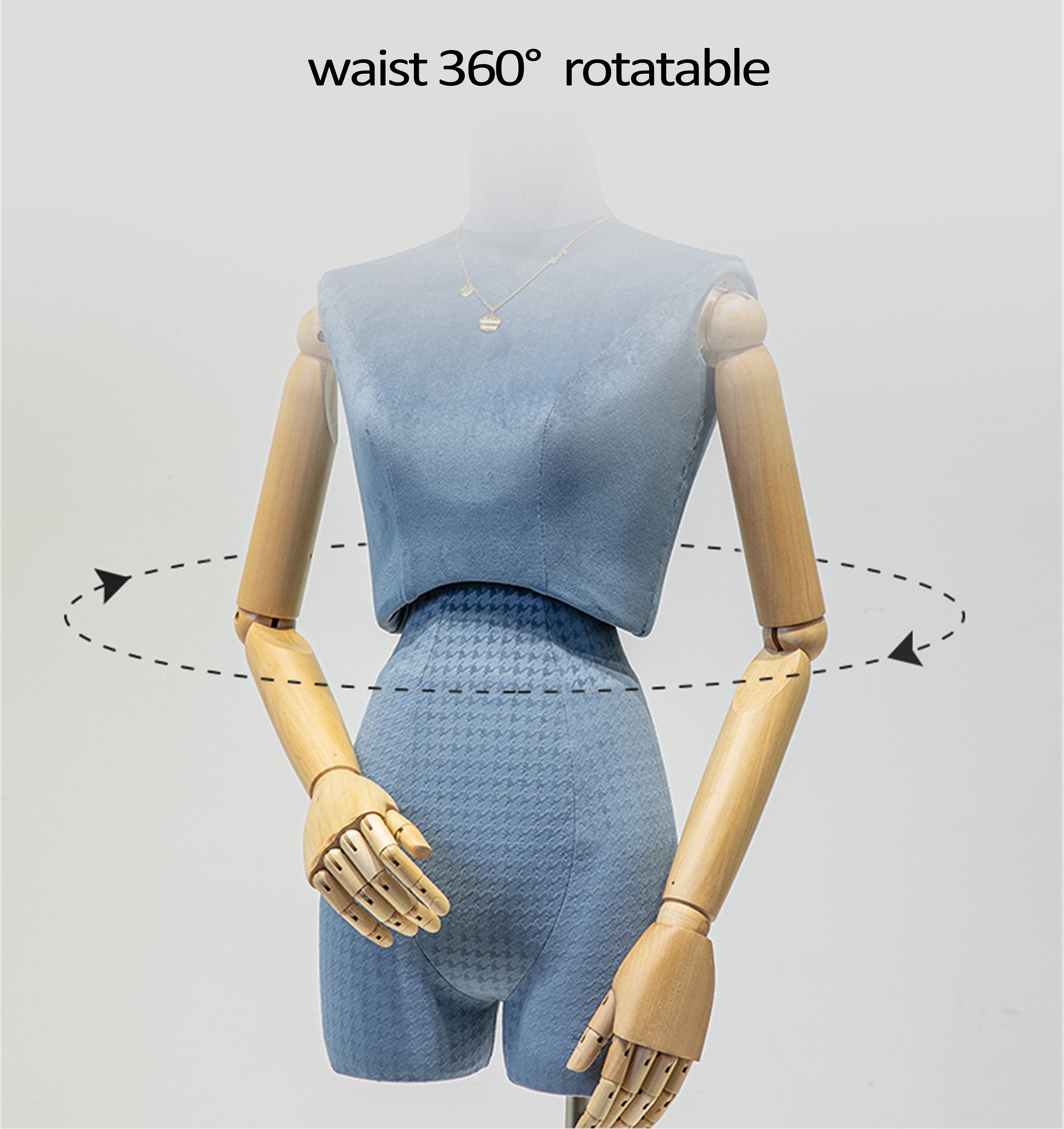 Adjustable Height Female Mannequin Half Body Mannequin with Etsy