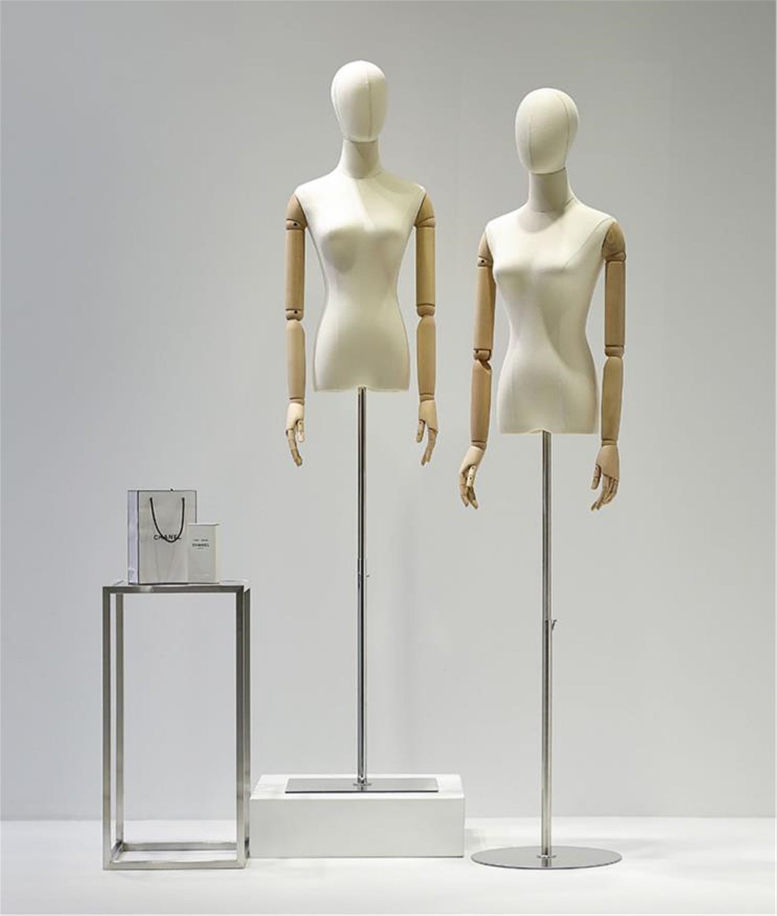 Adjustable Height Female Mannequin Half Body Mannequin With Etsy