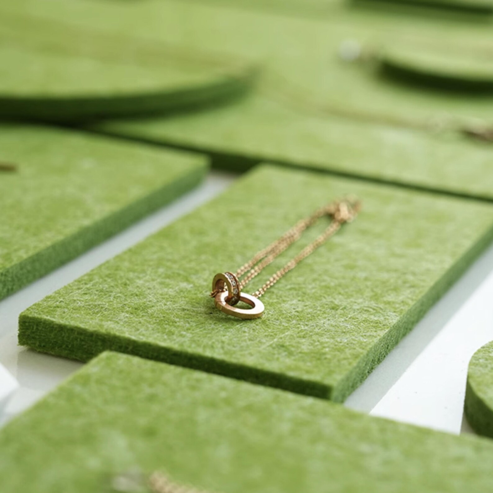 Green Felt Jewelry Display Rack: Store Counter Organizer - Etsy