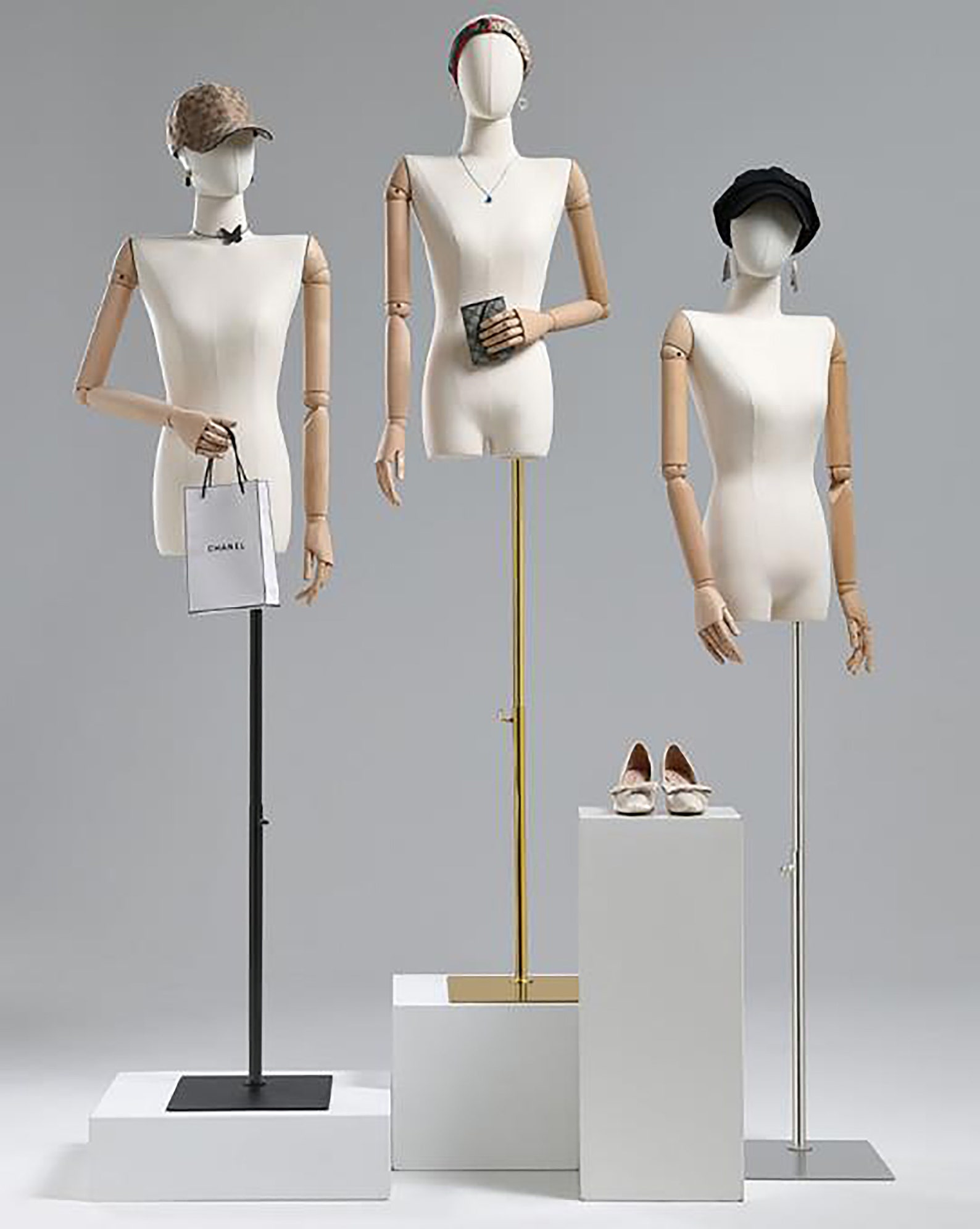 Adjustable Height Female Mannequin Half Body Mannequin With Etsy