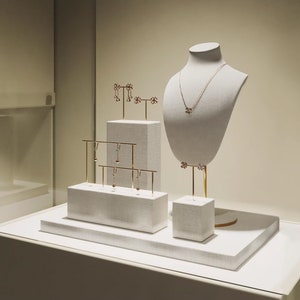 Jewelry Display Set, Necklace Display, Stud Metal Jewelry Display, Earring Holder, Earring Display Set, Jewelry Holder, Necklace Holder,