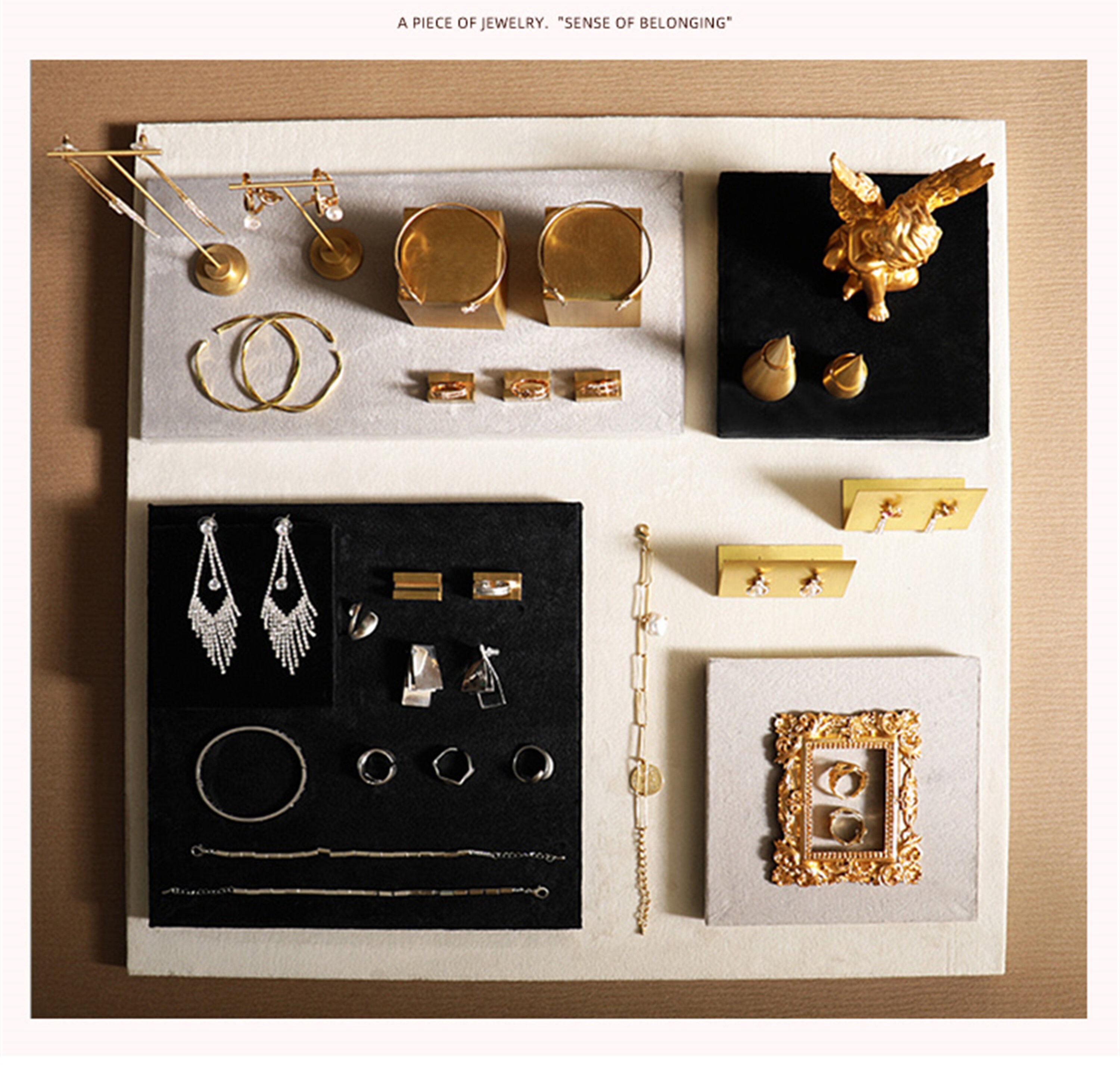 Retro Jewelry Display Velvet Jewelry Display Necklace Etsy