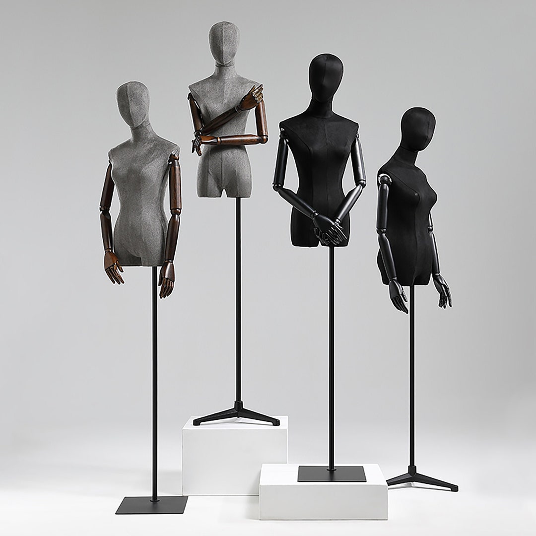 Adjustable Height Female Mannequin Half Body Mannequin With Etsy