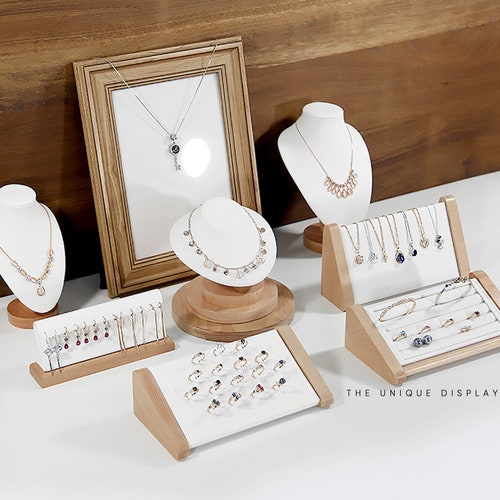 Ash Wood Ring Display Jewelry Organizer Stand Ring Stand Etsy