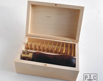 Brass Single Line Pallets - Set of 12 - 6-50mm - Bookbinding tools