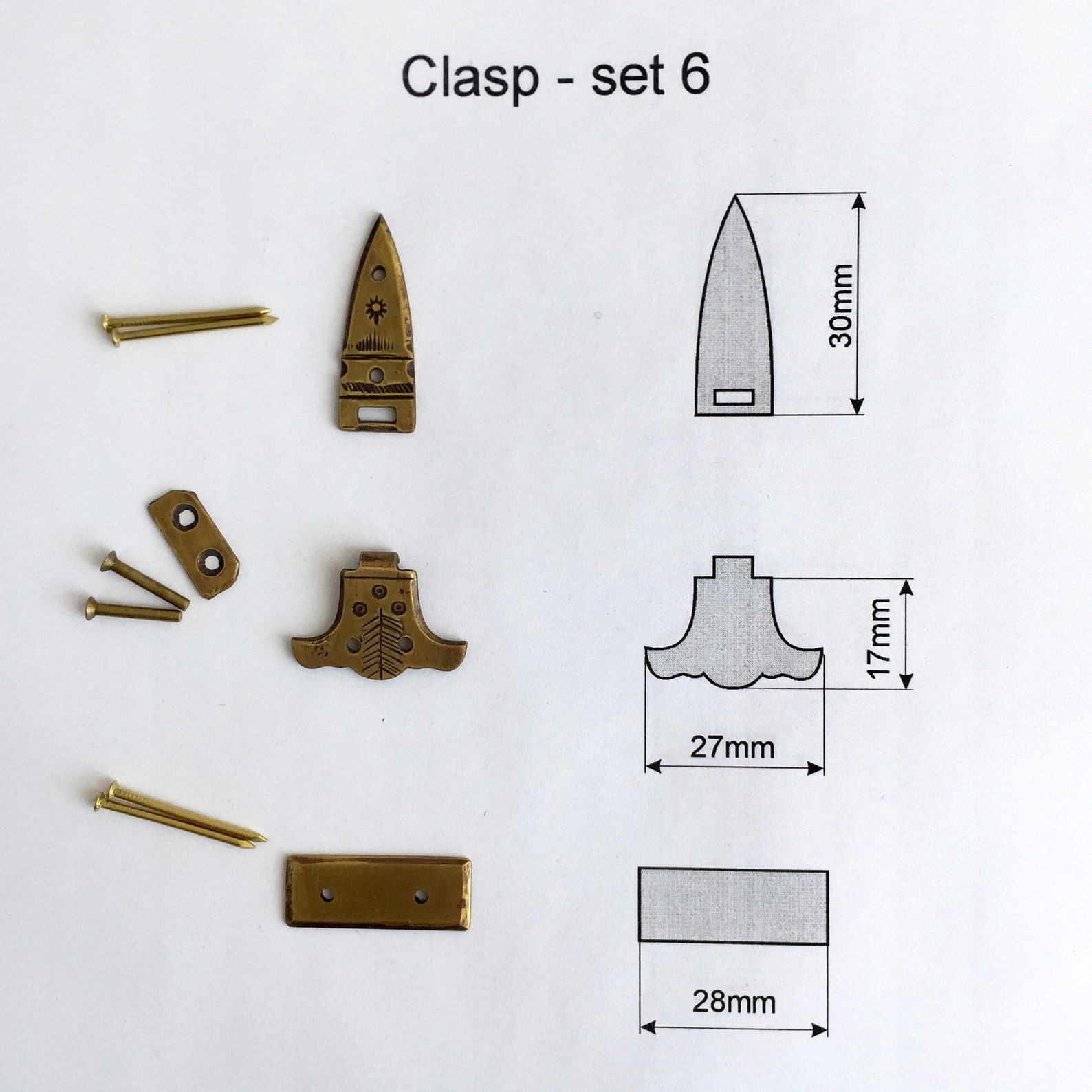 Bookbinding Clasps Sets Bookbinding Tools Etsy