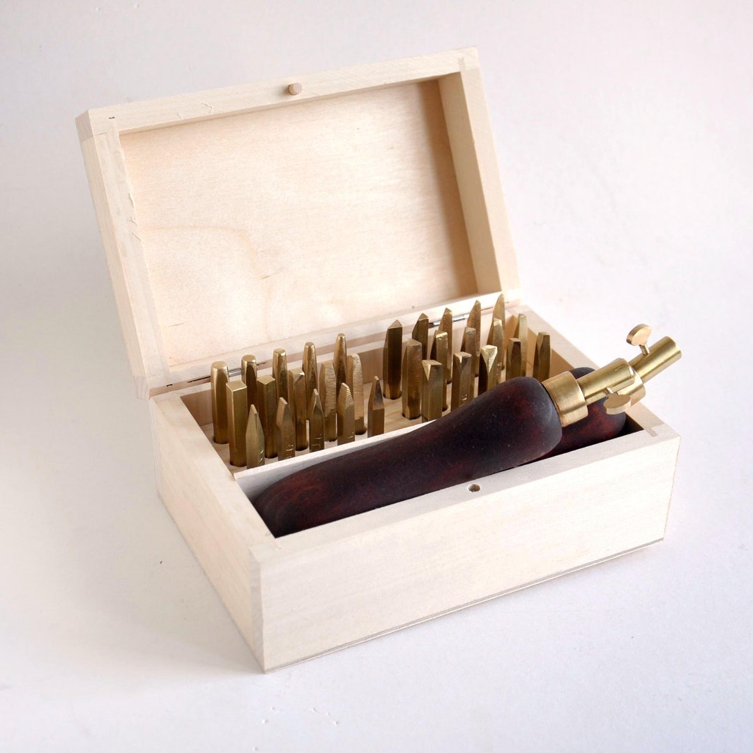 Decorative Brass Hand Tools Set of 30 Bookbinding Tools Etsy