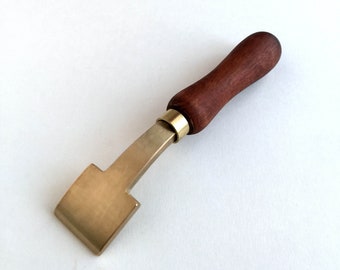 Polishing irons 1 short handle - Bookbinding tools
