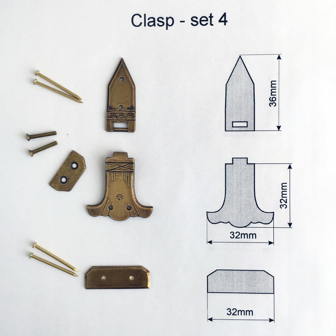 Bookbinding Clasps Sets Bookbinding Tools Etsy